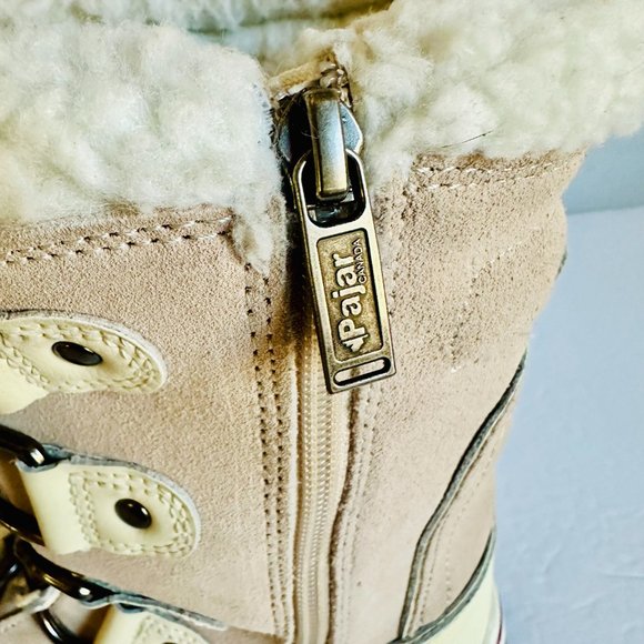 NWOT PAJAR CANADA SUEDE LEATHER MID CALF WINTER SNOW BOOTS - Picture 9 of 11